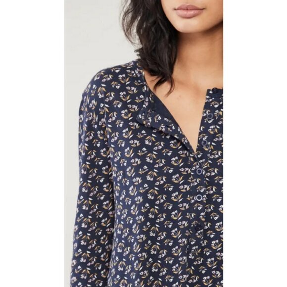 💕THE GREAT💕 The Henley Romper ~ Navy Apron Floral Size 4 Large NWT - Picture 8 of 16